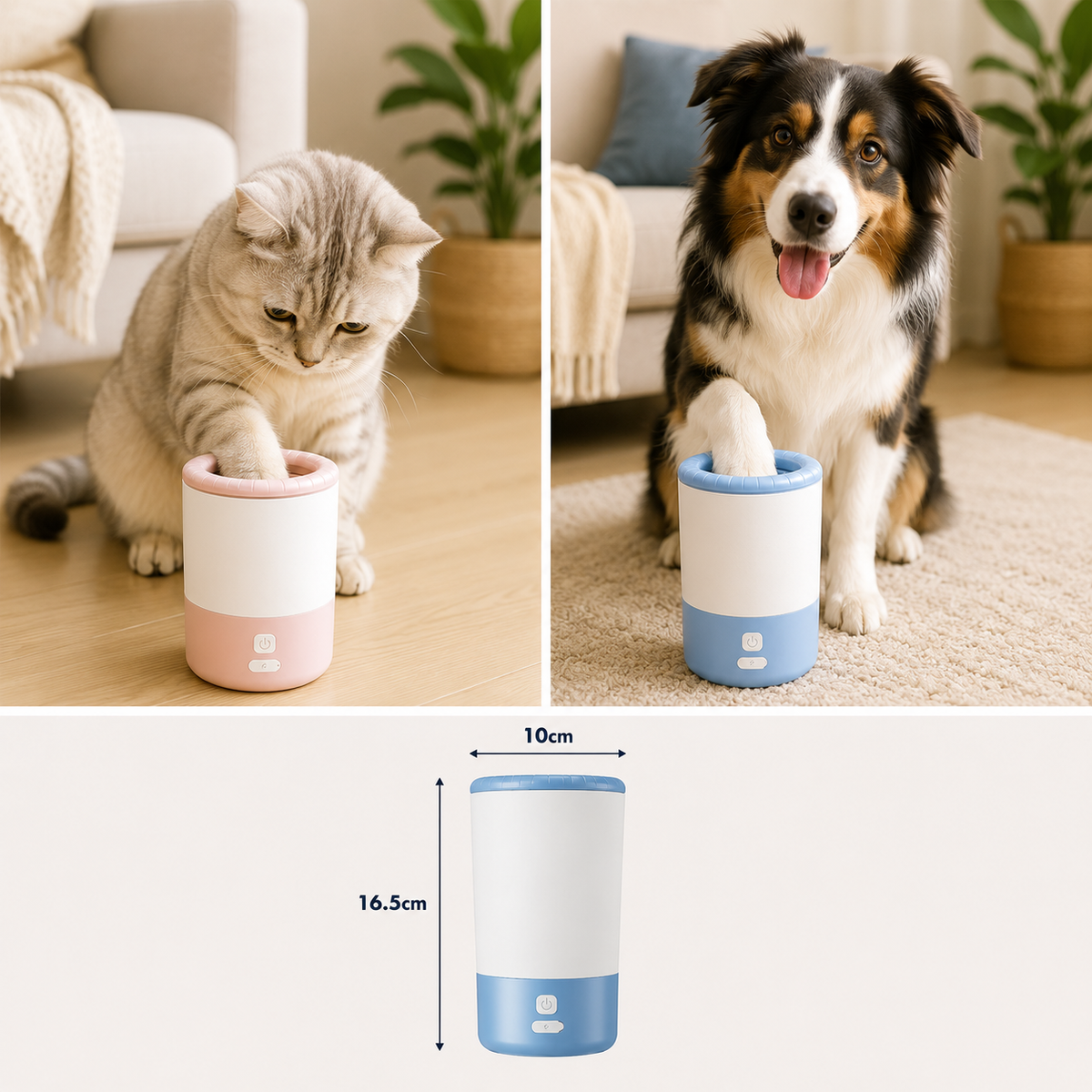 Nettoyeur de Pattes Électrique pour Chien – Rechargeable USB-C
